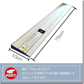 Amazon.co.jp: 【どこでもバリアフリー】軽量簡易設置スロープ